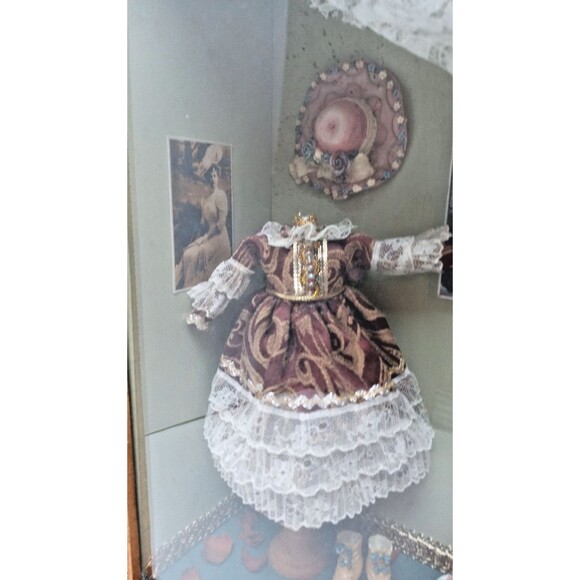 Vtg. 3D Shadow Box Victorian Fashion Diorama Room Decor 13 x 10 x 4" - Picture 3 of 12